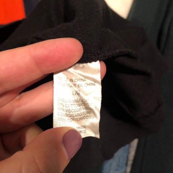 Theory Cotton Ribbed Tank-Top Black Mini Dress Size: Large - Picture 4 of 4